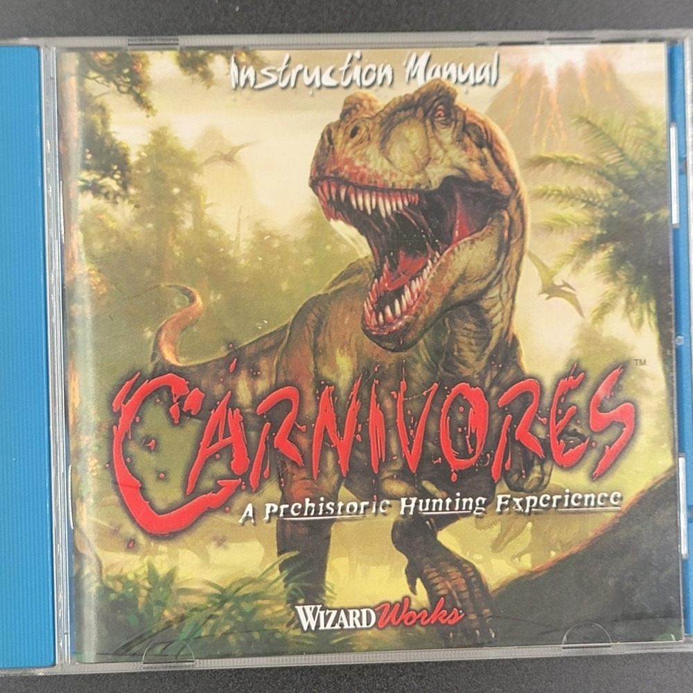 Carnivores - PC - Prehistoric Hunting Game - w/User Manual CD-ROM Windows 98/95
